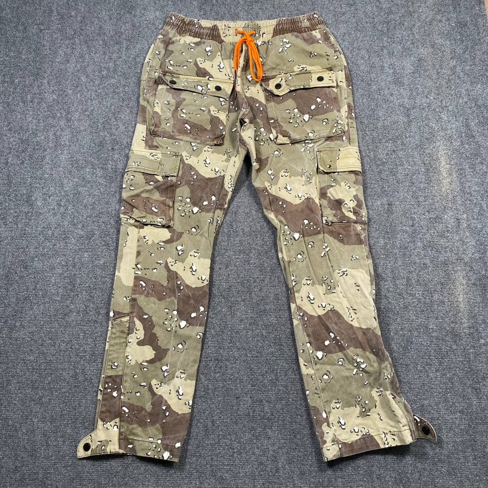Eptm Mens‎ Cargo Pants M32 Desert Camo Drawstring Pockets Style 9849
